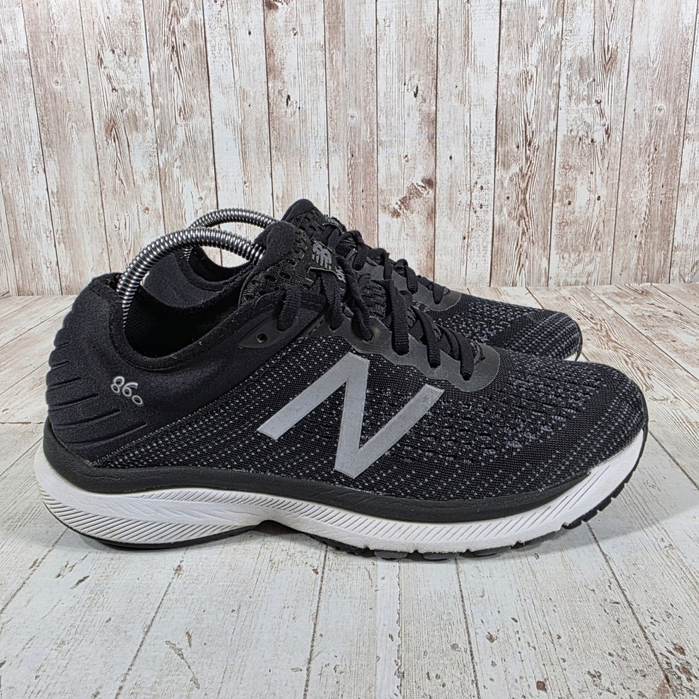 New Balance 860v10 Womens Running Shoes Black Silver W860K10 Stability 10